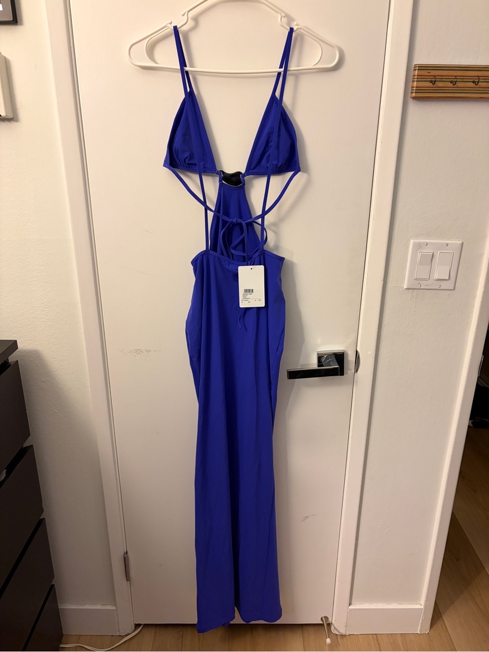 Christopher Esber Cut-Out Spaghetti Strap Maxi Dress in Grape - Picture 6 of 8